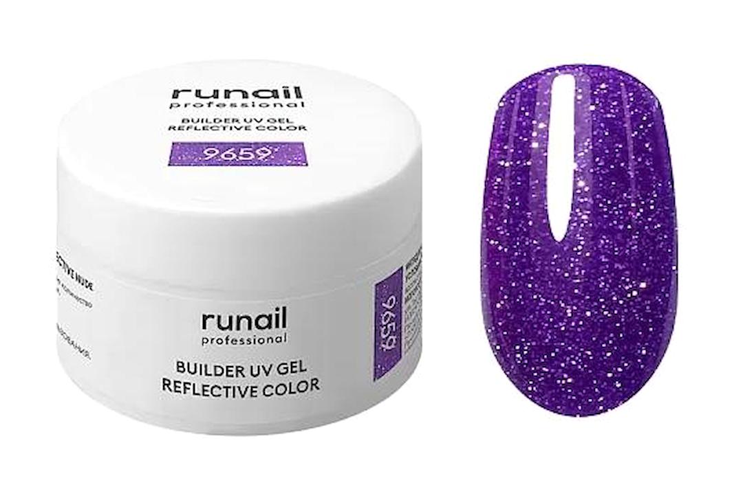 Runail Reflective 9659 Mor Sedefli Kalıcı Simli Oje