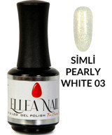 Ellea Nail Pearl 03 Beyaz Işıltılı Kalıcı Simli Oje