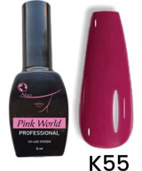 Pink World K55 Vişne Çürüğü Parlak Kalıcı Oje