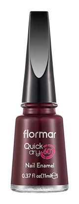 Flormar Quick Dry Nail Enamel Bordo Mat Oje