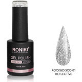 Roniki Rock&Disco Reflective 01 Gümüş Işıltılı Kalıcı Simli Oje