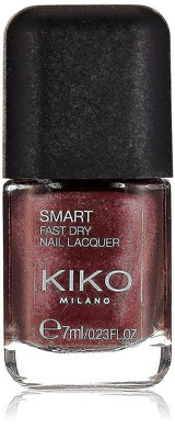 Kiko Milano Smart Fast Dry Pearly Burgundy 69 Mor Parlak Oje