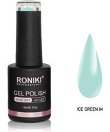 Roniki Ice Green 04 Mavi Parlak Kalıcı Oje