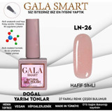 Gala Smart Natural LN26 Pembe Işıltılı Kalıcı Simli Oje