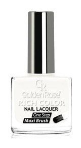 Golden Rose Rich Color Nail Lacquer 76 Beyaz Parlak Oje