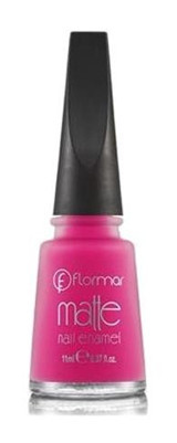 Flormar Matte Nail Enamel M25 Mor Mat Simli Oje