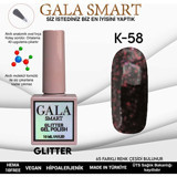 Gala Smart Glitter K58 Mor Işıltılı Kalıcı Simli Oje