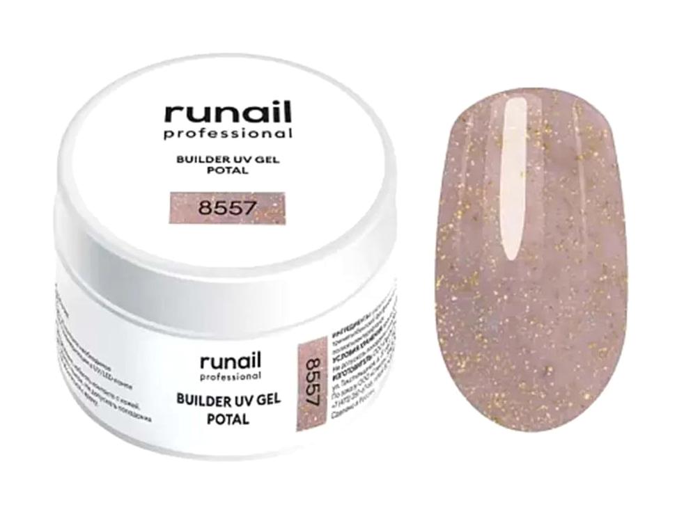 Runail Builder 8557 Lila Sedefli Kalıcı Simli Jel Oje