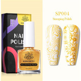 Born Pretty Nail Stamping SP004 Altın Sarısı Parlak Kalıcı Oje