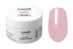 Runail Camouflage Uv 4068 Pembe Parlak Kalıcı Simli Jel Oje