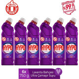 Hyper Hypo Ultra Kıvamlı Kokulu Banyo-Mutfak İçin Konsantre Jel Çamaşır Suyu 6x750 ml