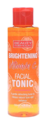 Beauty Formulas Brightening Vitamin C Tüm Ciltler İçin Yüz Temizleyici Likit Tonik 150 ml