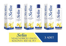 Selin Nemlendiricili Limon Kolonya 3x400 ml