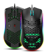 Hallow J900 RGB Makrolu Kablolu Siyah Optik Gaming Mouse