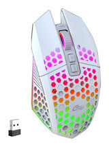 Hallow X801 RGB Kablosuz Beyaz Optik Gaming Mouse