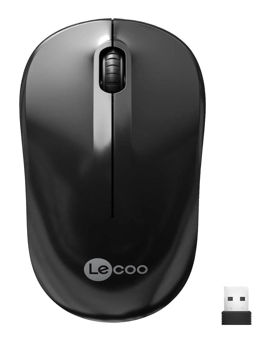 Lenovo Lecoo WS206 Kablosuz Siyah Optik Mouse