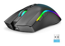 Hallow T69 RGB Makrolu Kablosuz Gri Optik Gaming Mouse