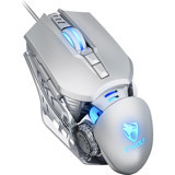 Huahai T-Wolf G530 RGB Makrolu Kablolu Gümüş Optik Gaming Mouse