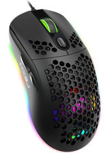 Huahai Hxsj X600 RGB Makrolu Kablolu Siyah Optik Gaming Mouse