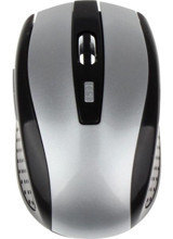 Decisive Sessiz Ergonomik Kablosuz Gümüş Optik Mouse