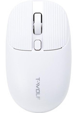 T-Wolf Q19 Ergonomik Kablosuz Beyaz Optik Mouse