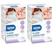 Wee Baby Klasik 2x40'lı Göğüs Pedi