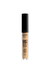 Nyx Stop Won'T Stop True Beige Göz Altı ve Yüz Likit Fırça Kapatıcı