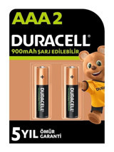 Duracell 1.2 V 900 mAh AAA / İnce Kalem Şarjlı Pil 2'li