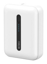 Wiwu Wi-P033 LED 10000 mAh Hızlı Şarj Dijital Göstergeli Type C Kablolu Powerbank Beyaz