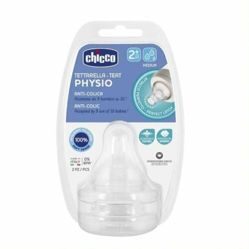 Chicco Physio 2+ Ay Delikli Silikon Emzik Şeffaf