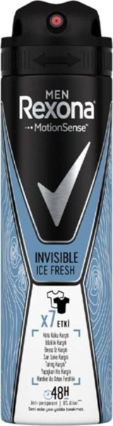 Rexona Invisible Ice Fresh Ter Önleyici Antiperspirant Sprey Erkek Deodorant 150 ml