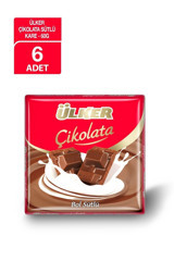 Ülker Kare Sütlü Çikolata 60 gr 6 Adet