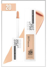 Maybelline Super Stay Active Wear 20 Sand Nemlendiricili Göz Altı ve Yüz Likit Fırça Kapatıcı