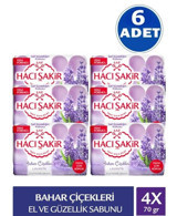 Hacı Şakir Bahar Çiçekleri-Lavanta Katı Sabun 24x70 gr