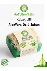 Naturavesta Aloe Vera-Kabak Lifli Katı Sabun 130 gr