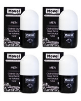 Movel Pudrasız Ter Önleyici Antiperspirant Roll-On Erkek Deodorant 4x50 ml