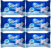 Selpak 10 Yaprak 6'lı Paket Islak Mendil