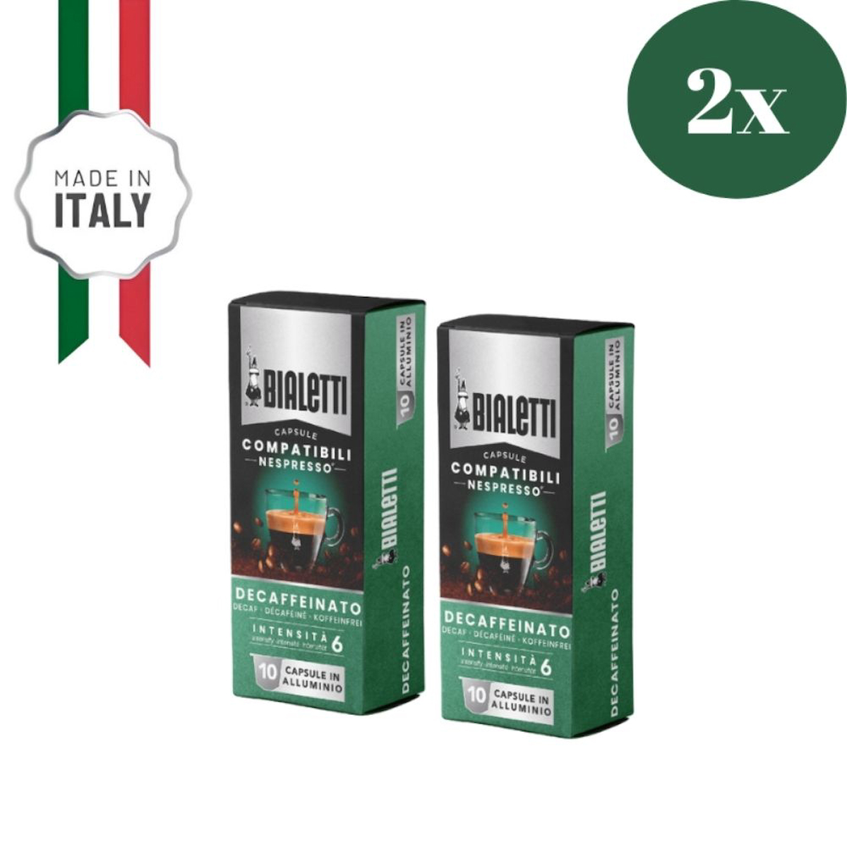 Bialetti Decaffeinato 20'li Espresso Kapsül Kahve