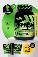 Run Nutrition Mini Plus Vanilyalı Whey Protein Protein Tozu 400 gr