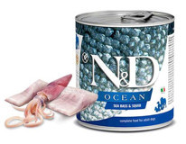 N&D Ocean Levrek-Mürekkep Balığı Ezme Yetişkin Köpek Maması 6 x 285 gr 6'lı