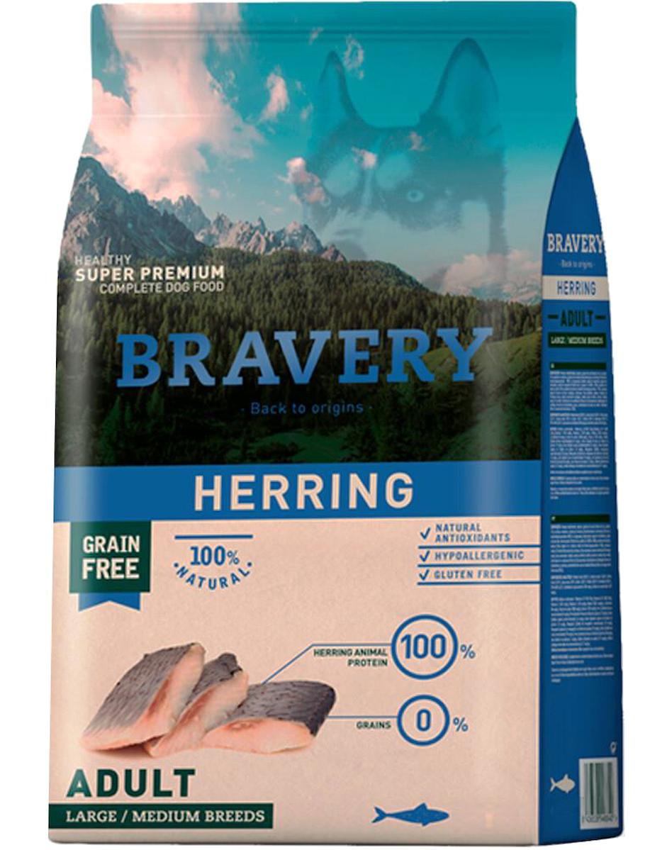 Bravery Herring Ringa Balıklı Büyük-Orta Irk Köpek Maması 12 kg