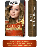 Schwarzkopf Palette Deluxe Yoğun Renkler 8.01 Küllü Yoğun Kumral Krem Saç Boyası 50 ml