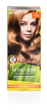 Nevacolor Natural Colors 9 Çok Açık Sarı Krem Saç Boyası 50 Ml