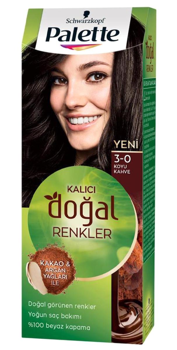 Schwarzkopf Palette Doğal Renkler 3.0 Koyu Kakao Krem Saç Boyası 50 ml