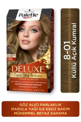 Schwarzkopf Palette Deluxe Yoğun Renkler 8.01 Küllü Açık Kumral Krem Saç Boyası 50 ml