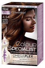 Schwarzkopf Color Specialist 4.54 Güneş Işıltılı Kahve Krem Saç Boyası 60 ml