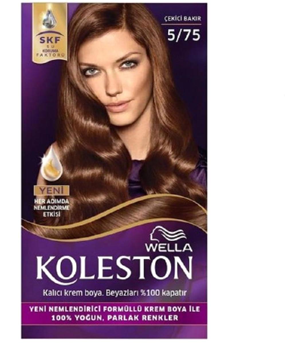 Wella Koleston Set 5.75 Çekici Bakır Krem Saç Boyası 50 ml