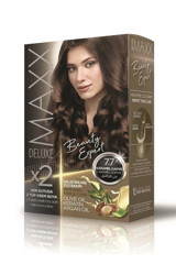 Maxx Deluxe Beauty Expert 7.7 Karamel Kahve Krem Saç Boyası 60 Ml