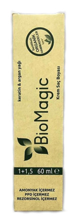 BioMagic Keratin & Argan Yağı 7.11 Yoğun Küllü Kumral Amonyaksız Krem Saç Boyası 60 Ml