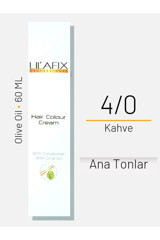 Lilafix With Olive Oil 4.0 Kahve Krem Saç Boyası 60 ml